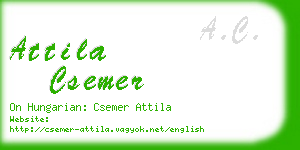 attila csemer business card